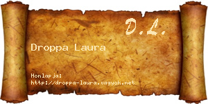 Droppa Laura névjegykártya